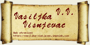 Vasiljka Višnjevac vizit kartica